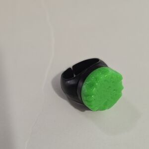 Vintage 1990s Superman magnetic Kryptonite toy ring